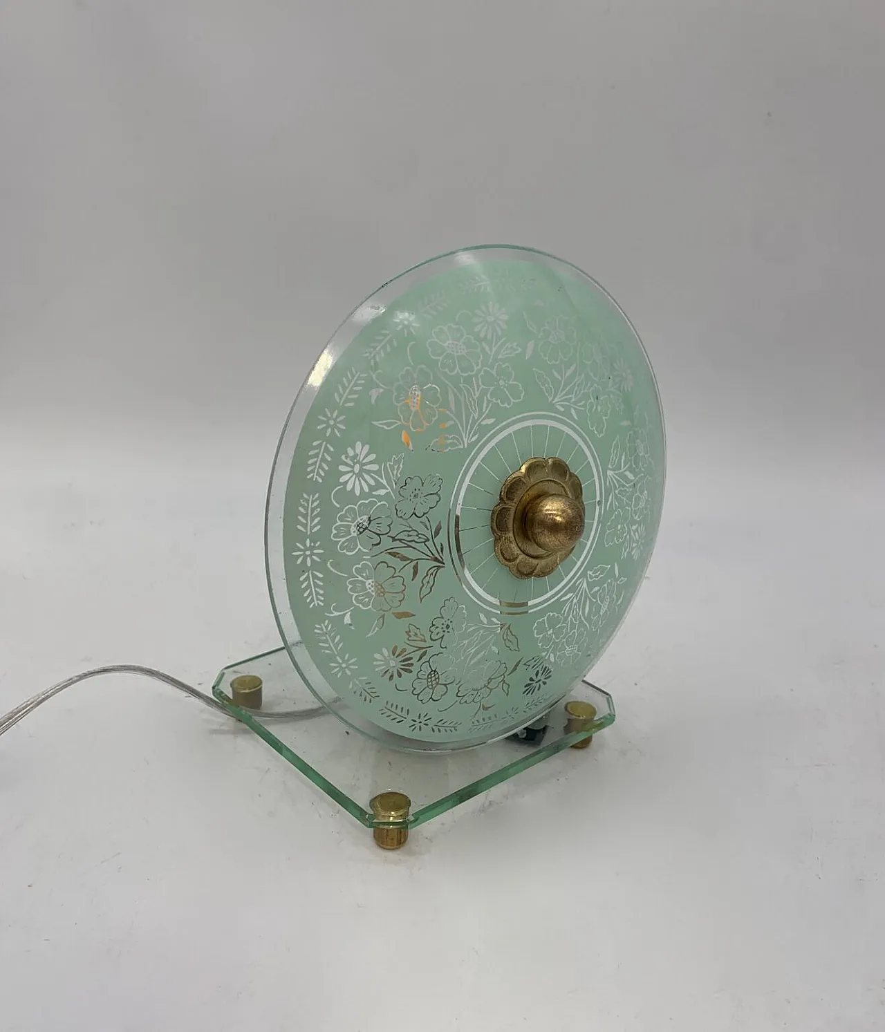 Single table lamp attributed to Fontana Arte, 1940s 4