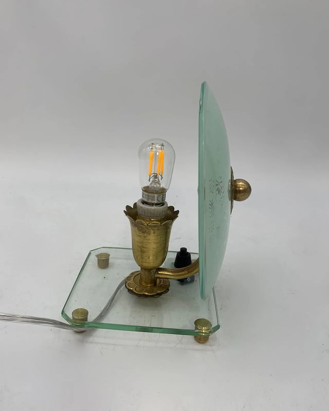 Single table lamp attributed to Fontana Arte, 1940s 5