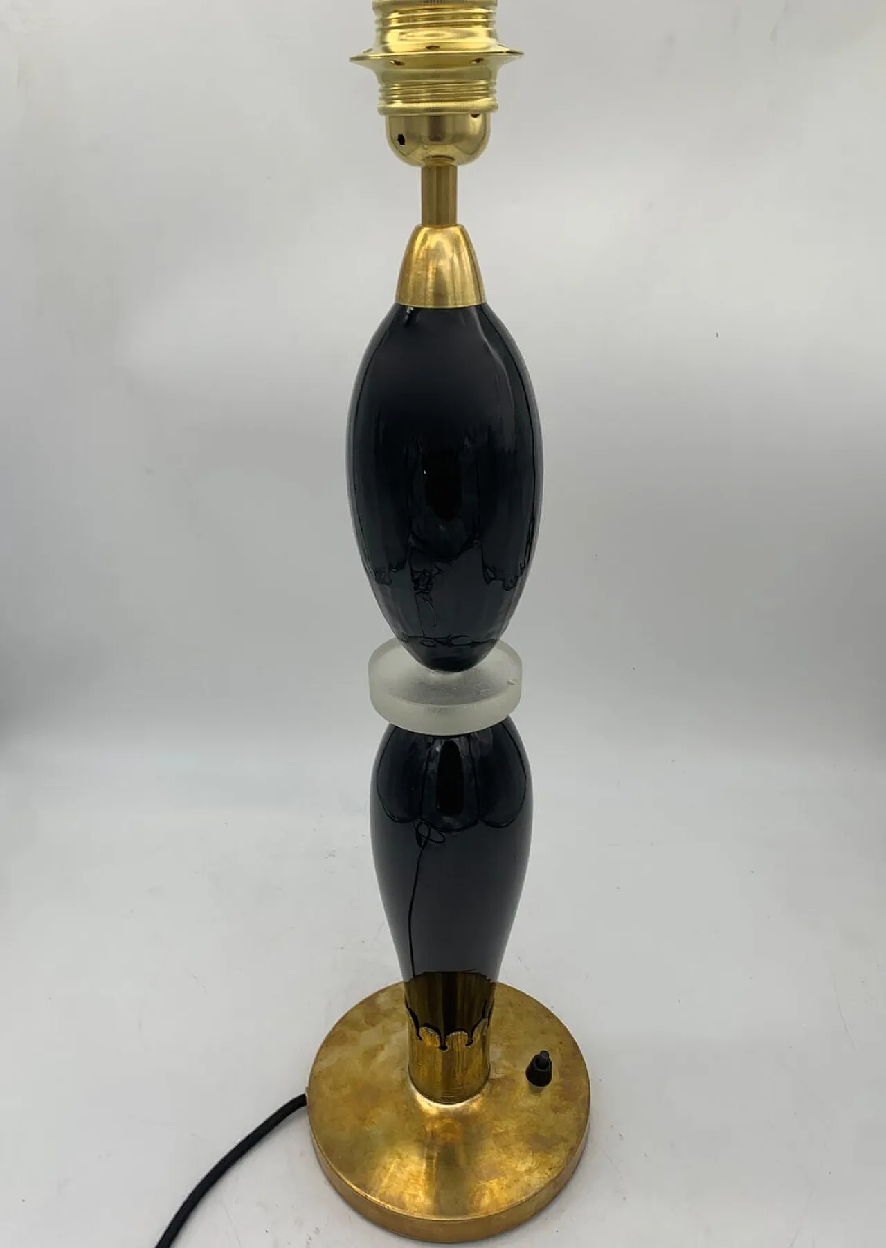 Pair of Murano table lamps attributed to Mazzega, 1960s 4