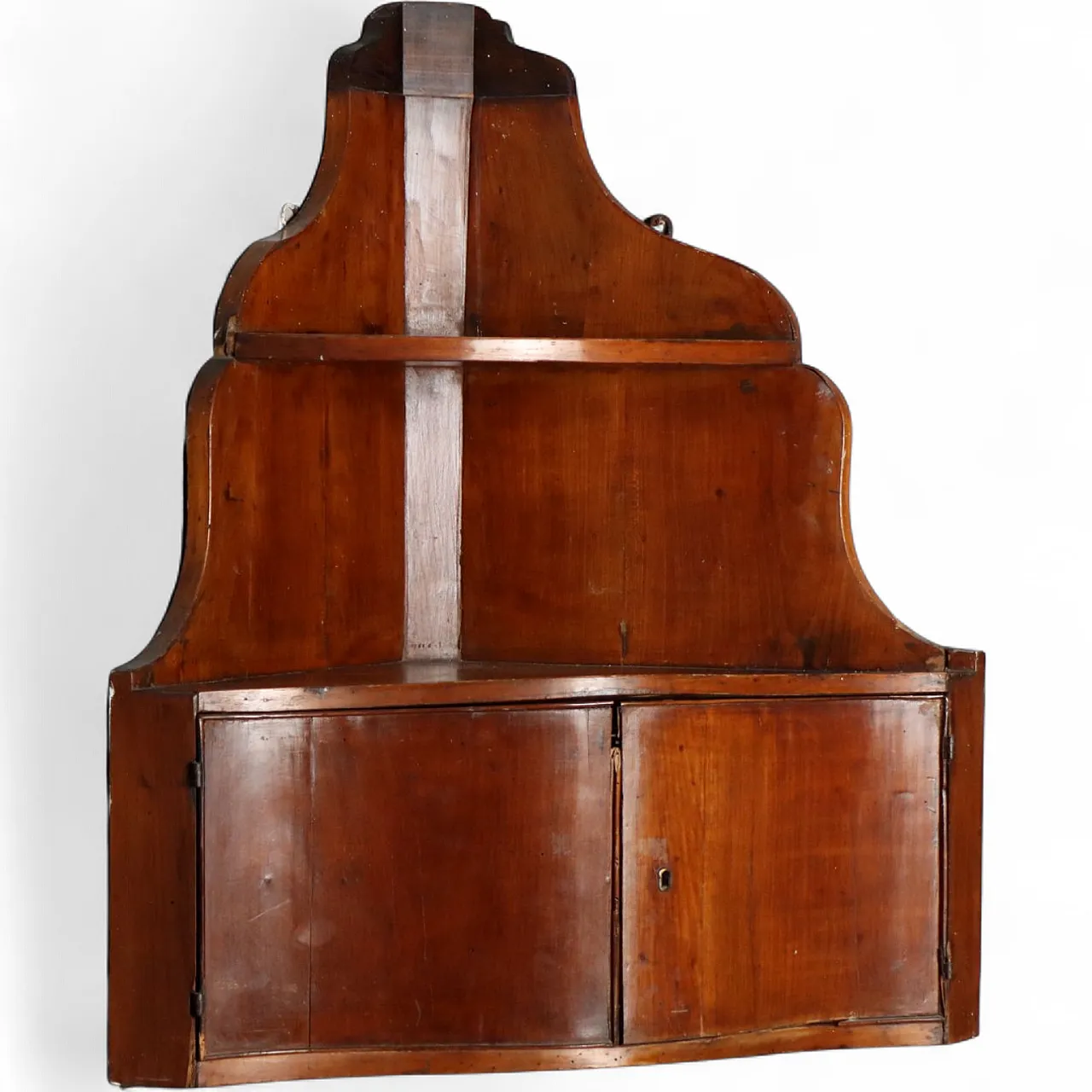 Hanging walnut corner unit, 19th century 11