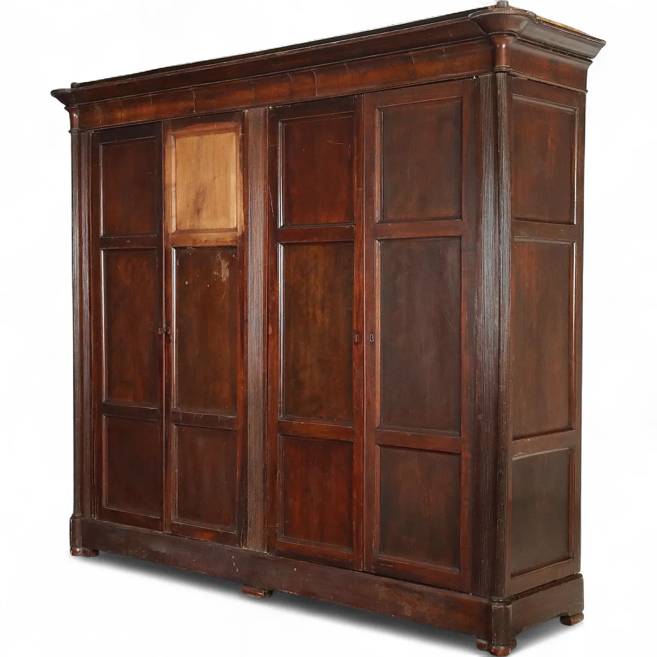 Louis Philippe wardrobe in walnut, 19th century 11