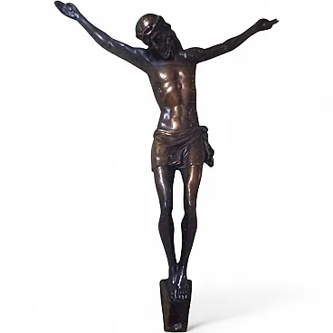 Ancient bronze crucifix, 20th century