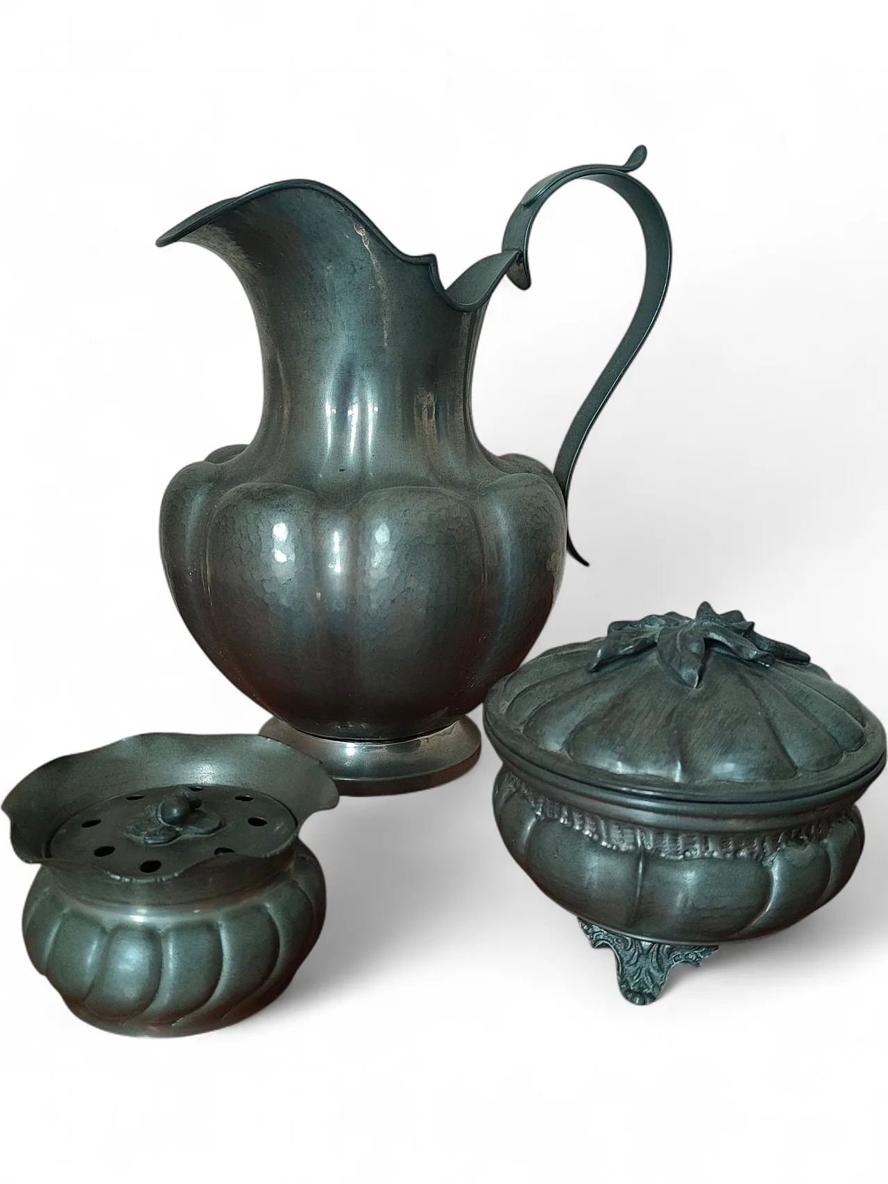Set of pewter objects 5