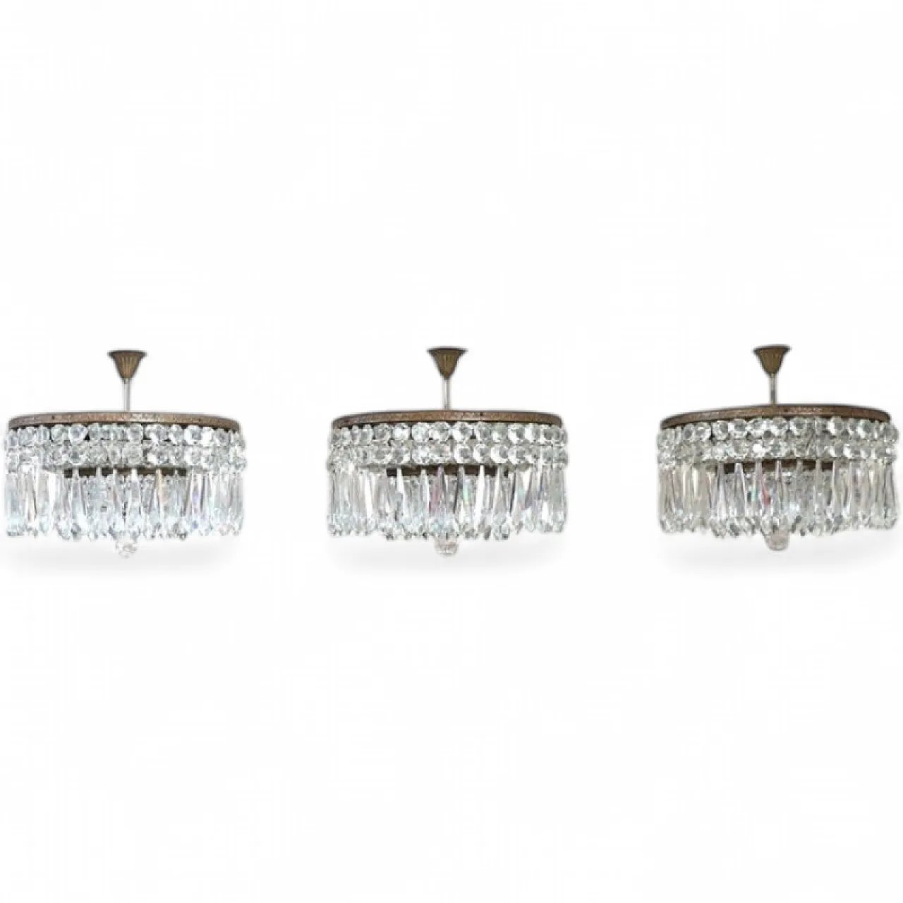 Set of three elegant chandeliers, early 1900s 24