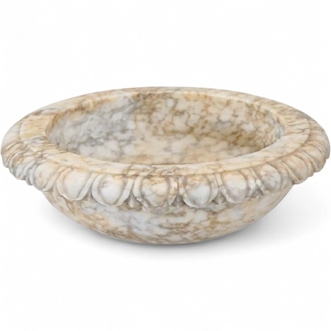 Small sculpted marble tub, early 1900s 14