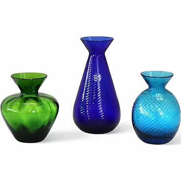 Set of 3 Murano glass vases by Venini, 2012