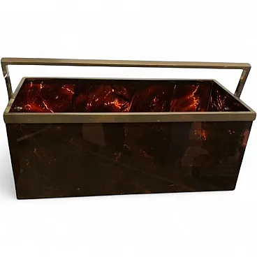 Contenitore in lucite attribuito alla Maison Mercier, Francia anni '70