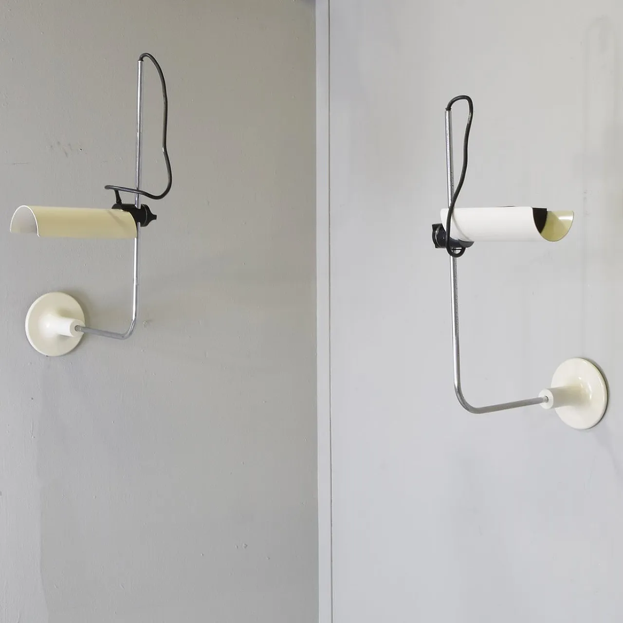 Pair of Adam wall lamps by Vico Magistretti for O-Luce, 1970s 1