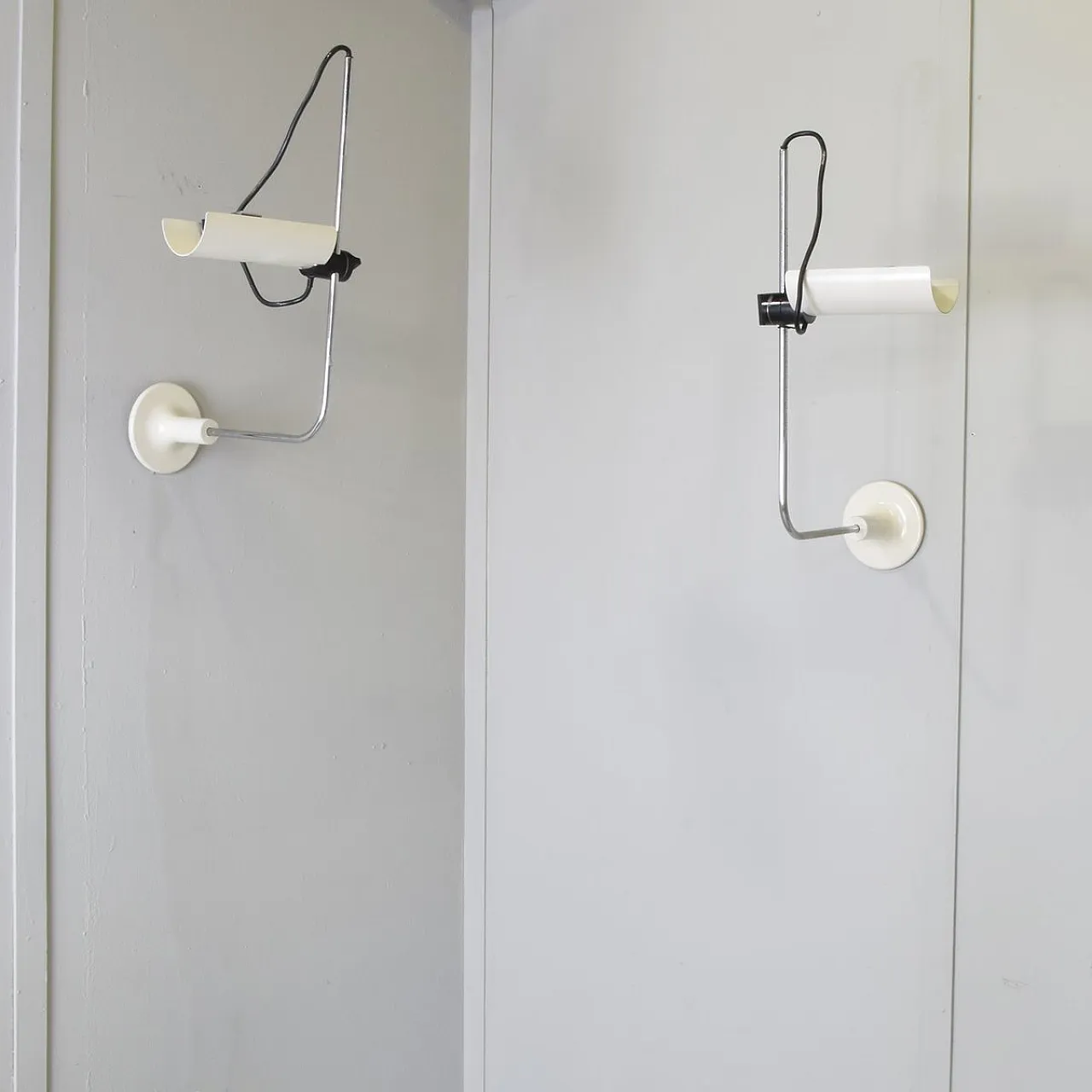 Pair of Adam wall lamps by Vico Magistretti for O-Luce, 1970s 10