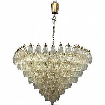 Lampadario Poliedri in vetro di Murano, Italia, anni '70