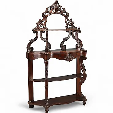 Etagere Luigi Filippo in noce, '800