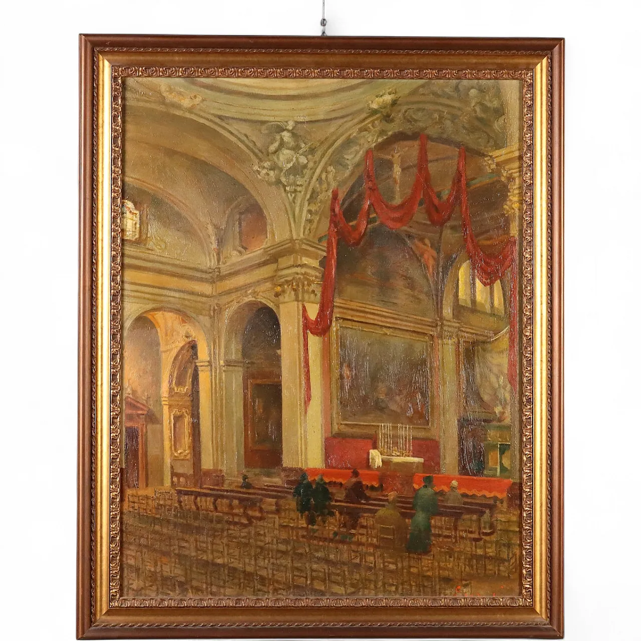Interior painting of the Church of San Marco in Milan, 19th century 11