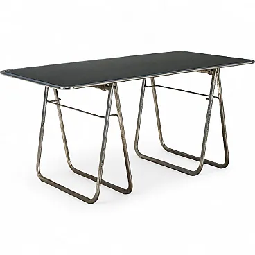 Table in chromed metal, 1970s
