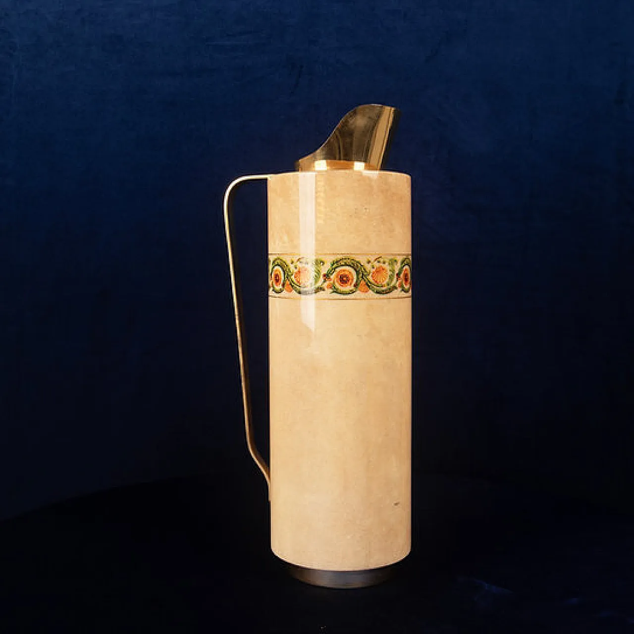 Thermos in pergamena di pelle di capra di Aldo Tura, anni '70 1