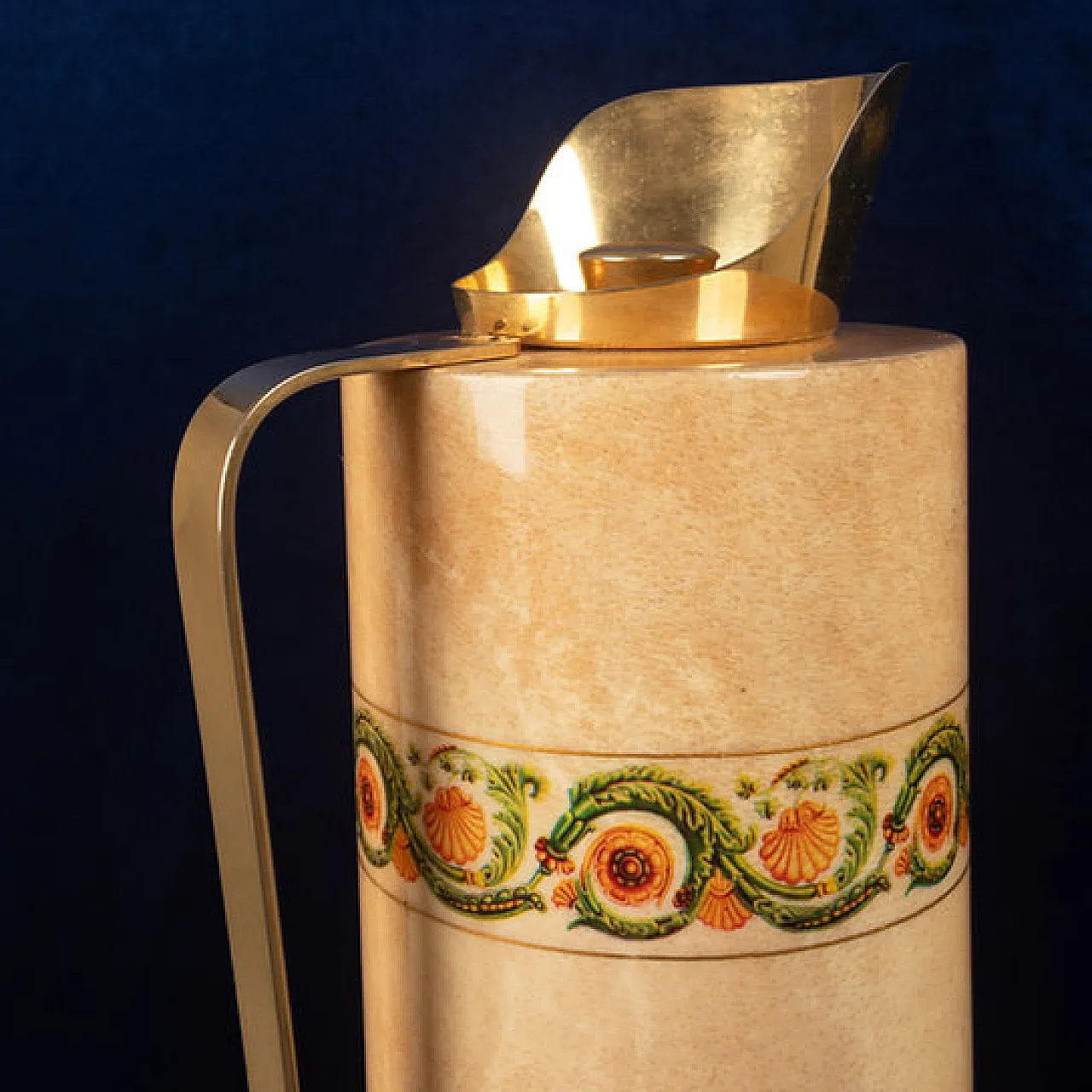 Thermos in pergamena di pelle di capra di Aldo Tura, anni '70 7