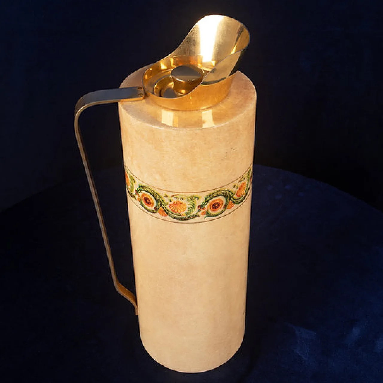 Thermos in pergamena di pelle di capra di Aldo Tura, anni '70 8
