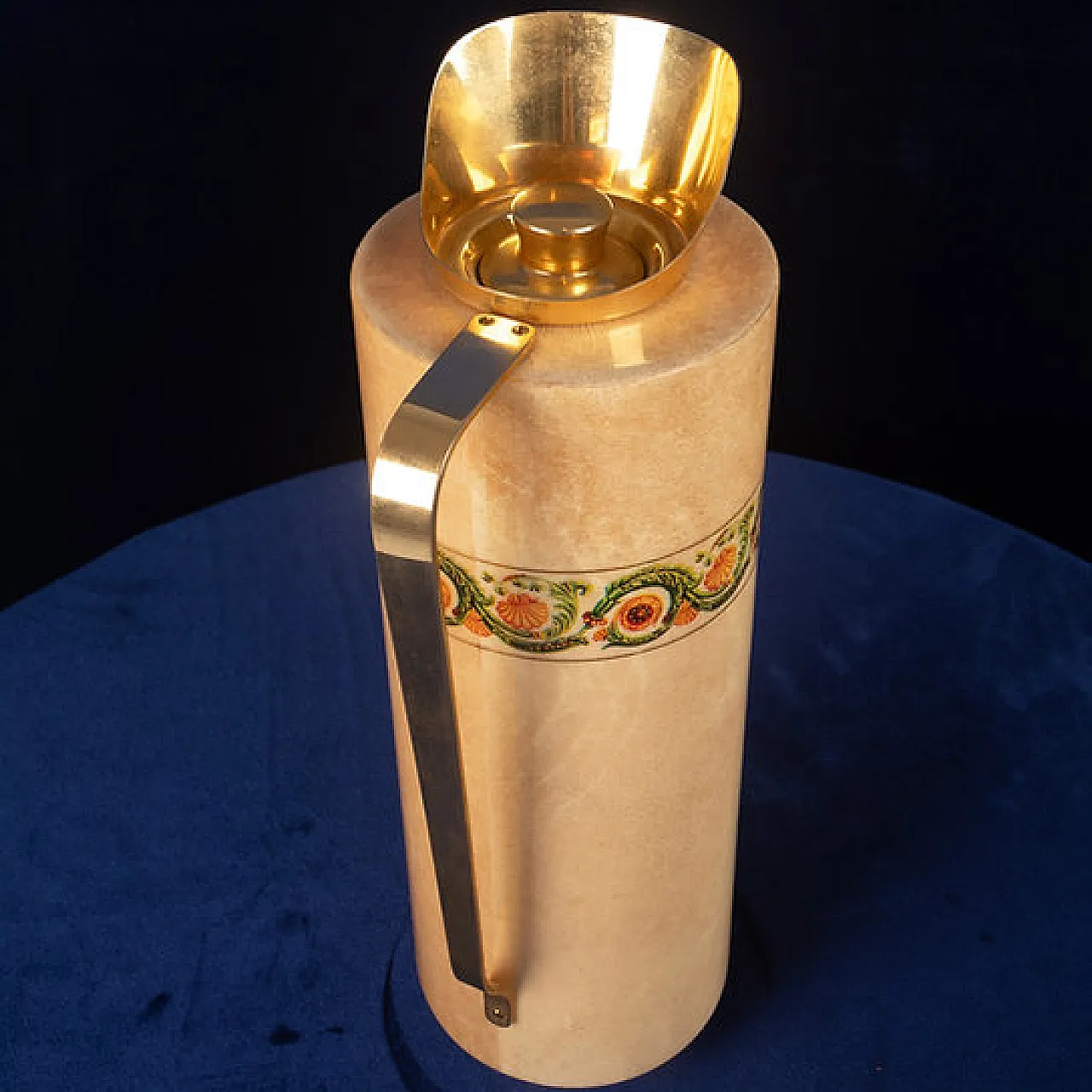 Thermos in pergamena di pelle di capra di Aldo Tura, anni '70 9
