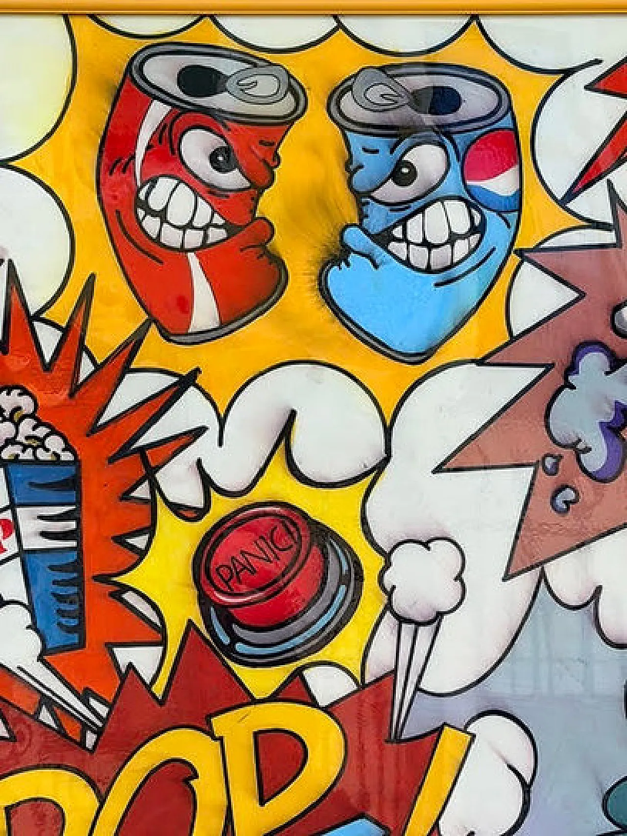Pop Art, smalti acrilici su tavola, '900 3