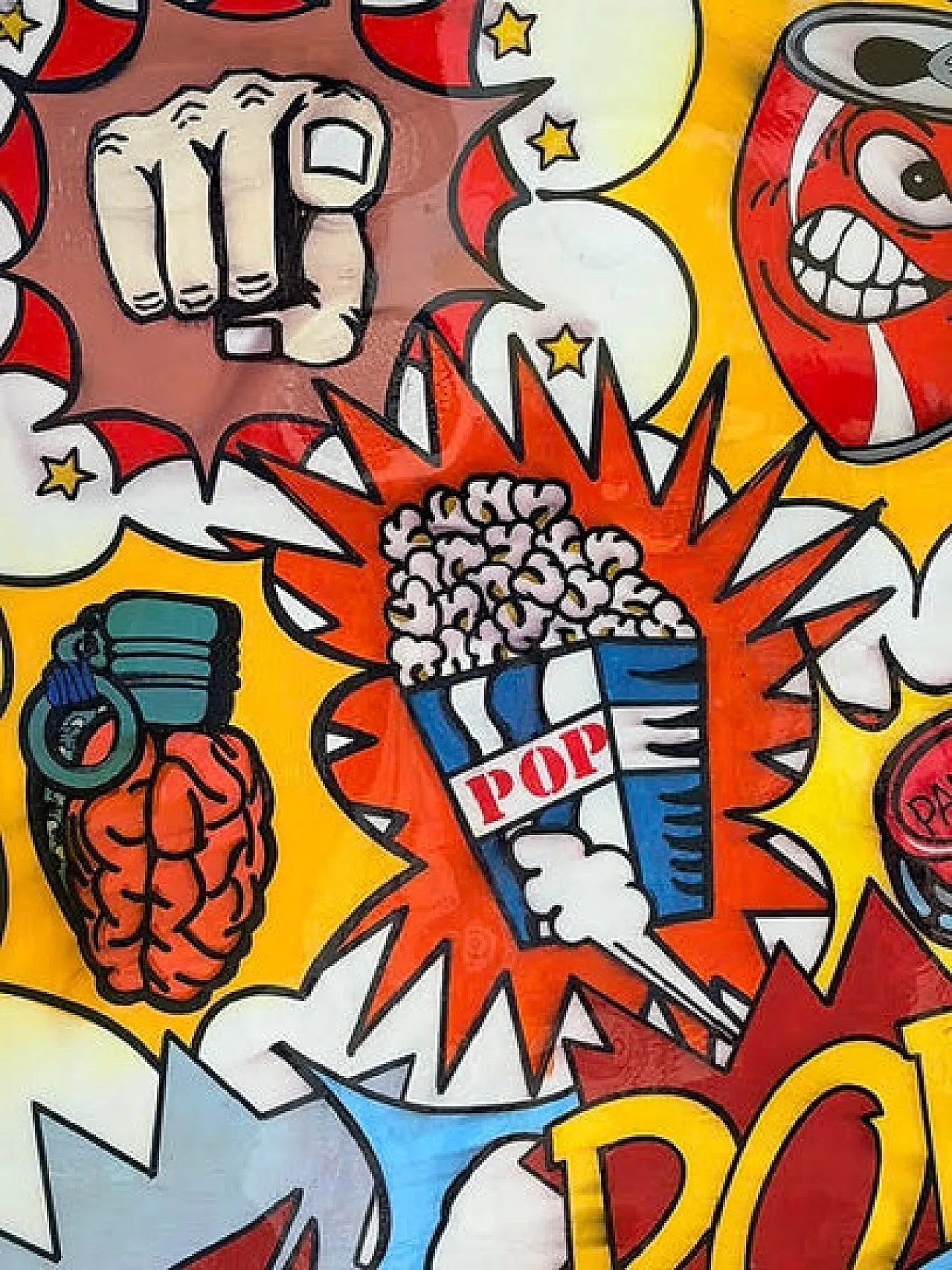 Pop Art, smalti acrilici su tavola, '900 5