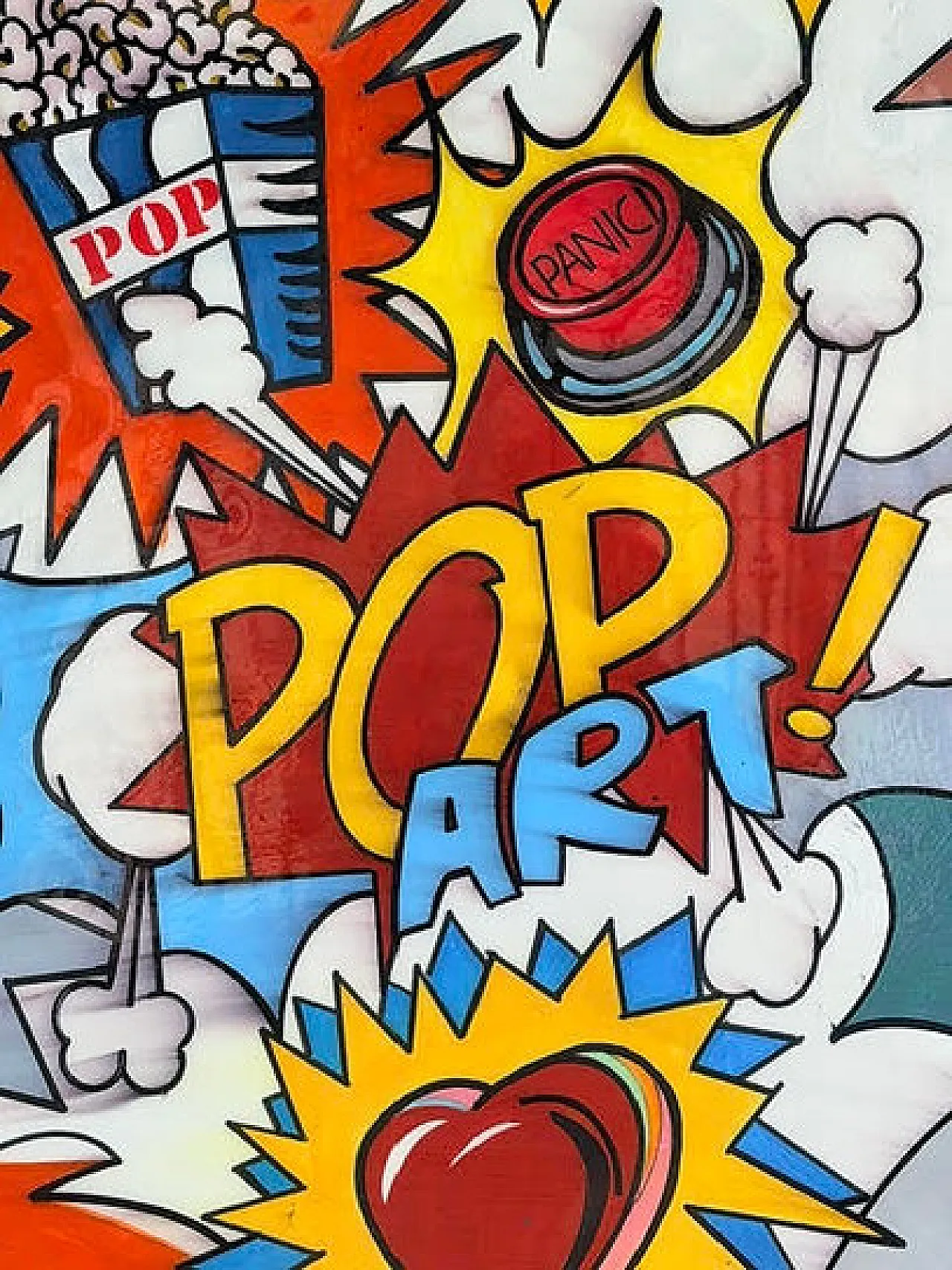 Pop Art, smalti acrilici su tavola, '900 8