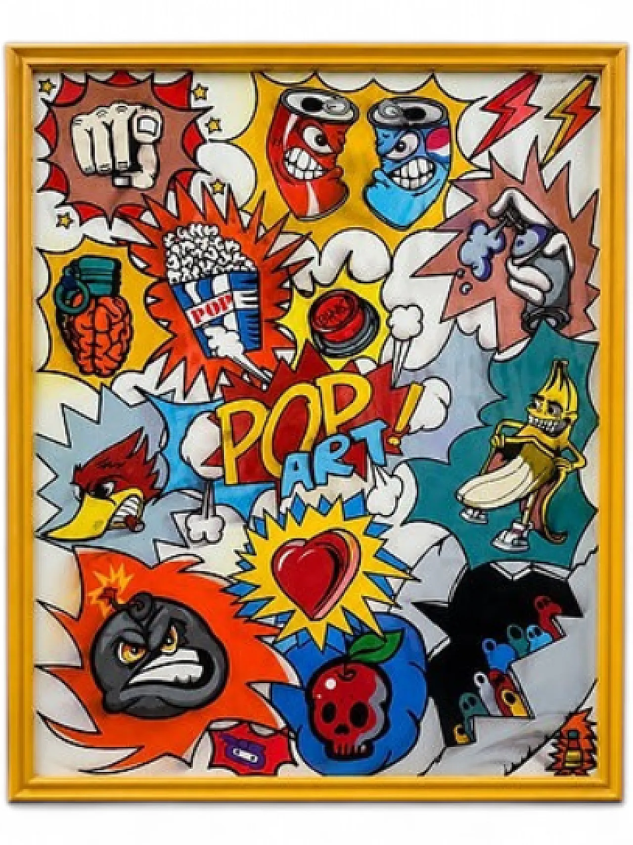 Pop Art, smalti acrilici su tavola, '900 11