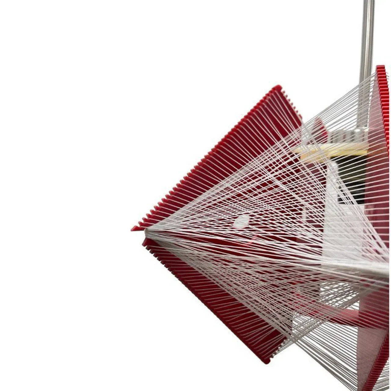 Rozwój Kłobuck hanging string lamp, 1970s 5