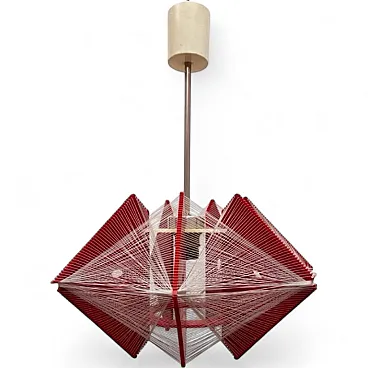 Rozwój Kłobuck hanging string lamp, 1970s