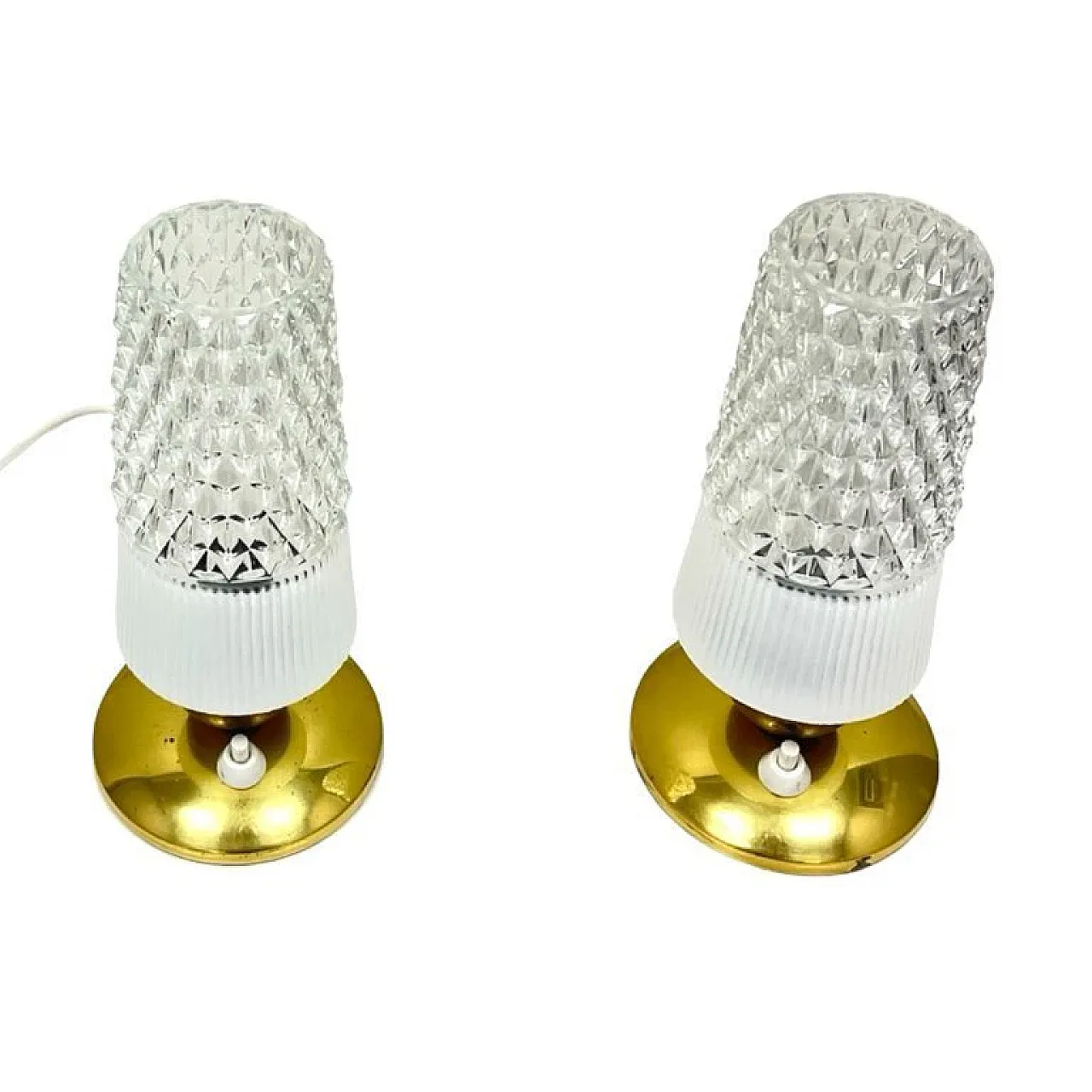 Pair of Elektro-Rausendorf Bautzen bedside lamps, 1970s 8