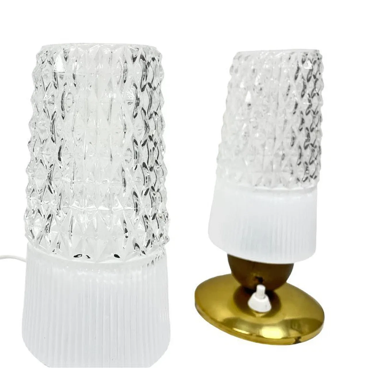 Pair of Elektro-Rausendorf Bautzen bedside lamps, 1970s 9