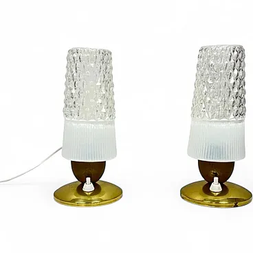 Pair of Elektro-Rausendorf Bautzen bedside lamps, 1970s