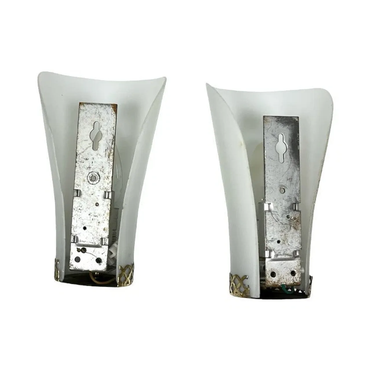 Pair of Doria Leuchten wall lamps, 1970s 7