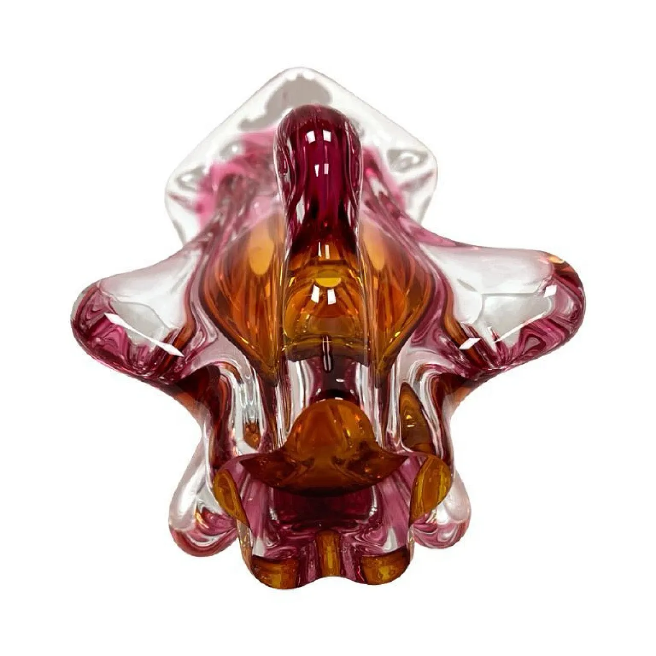 Vase Tulip by J. Hospodka, Chřibská Sklárna, 1960s 4