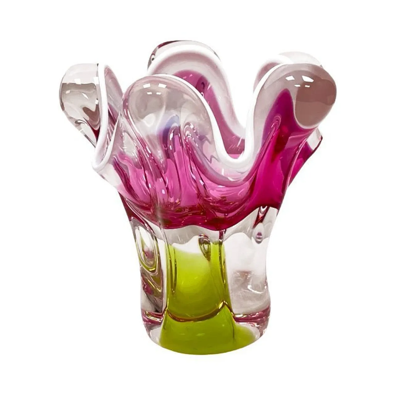 Chřibská Sklárna J. Hospodka vase, art glass, 1960s 1
