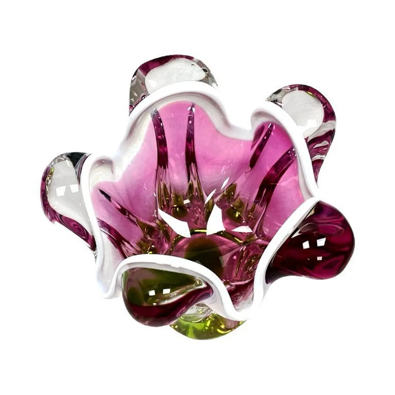 Chřibská Sklárna J. Hospodka vase, art glass, 1960s 7
