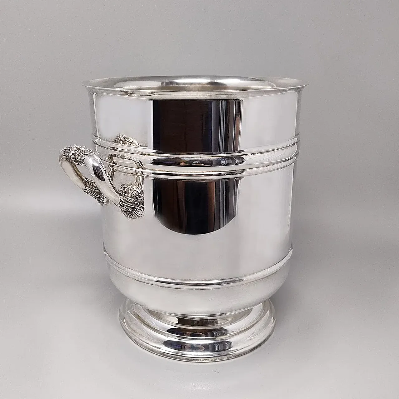 Champagne Sully placcato argento e secchiello del ghiaccio, anni '50 4