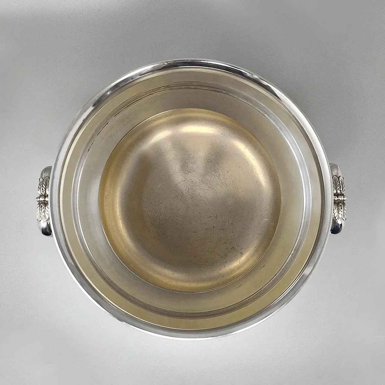 Champagne Sully placcato argento e secchiello del ghiaccio, anni '50 7