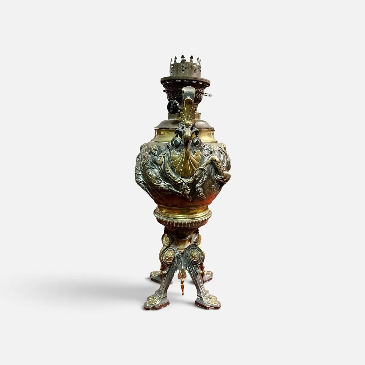 Bronze table lamp, 19th century 2
