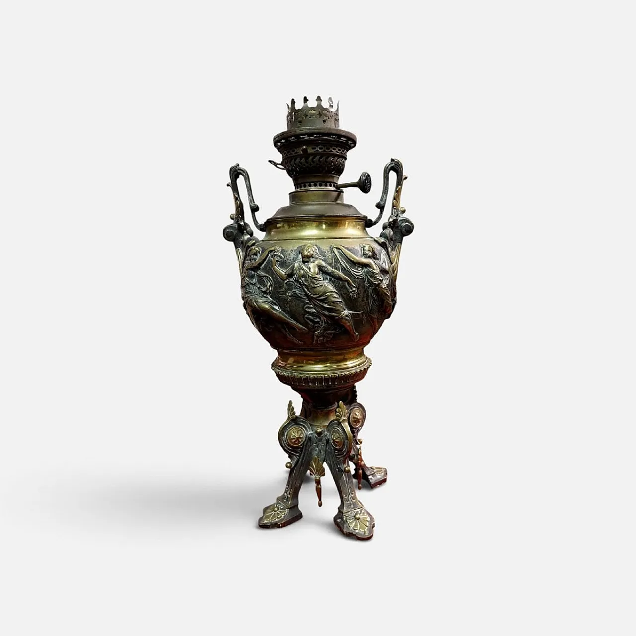 Bronze table lamp, 19th century 5