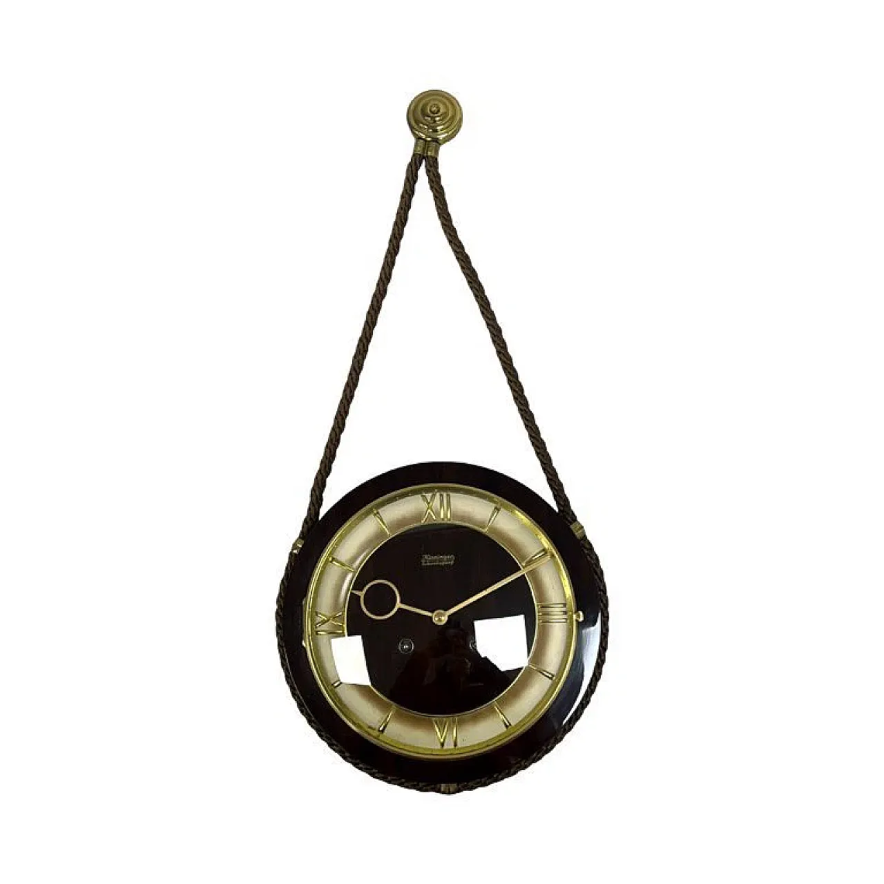 Kienzle Schwebegang wall clock on rope, 1960s 1