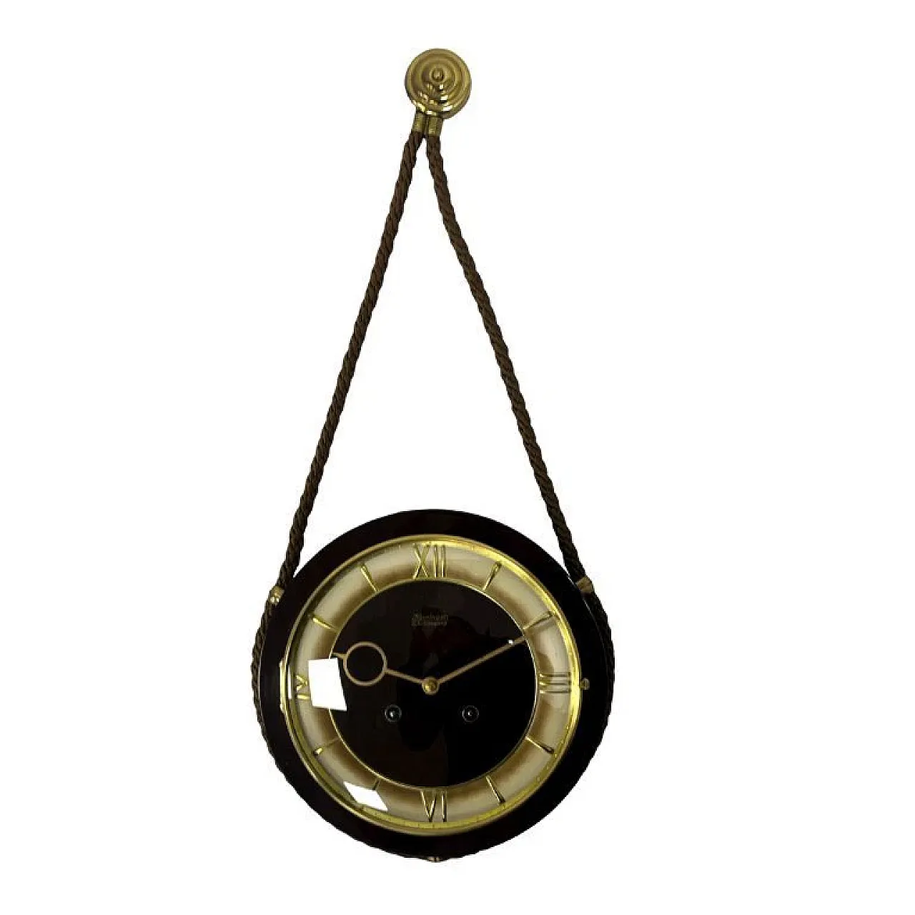 Kienzle Schwebegang wall clock on rope, 1960s 4