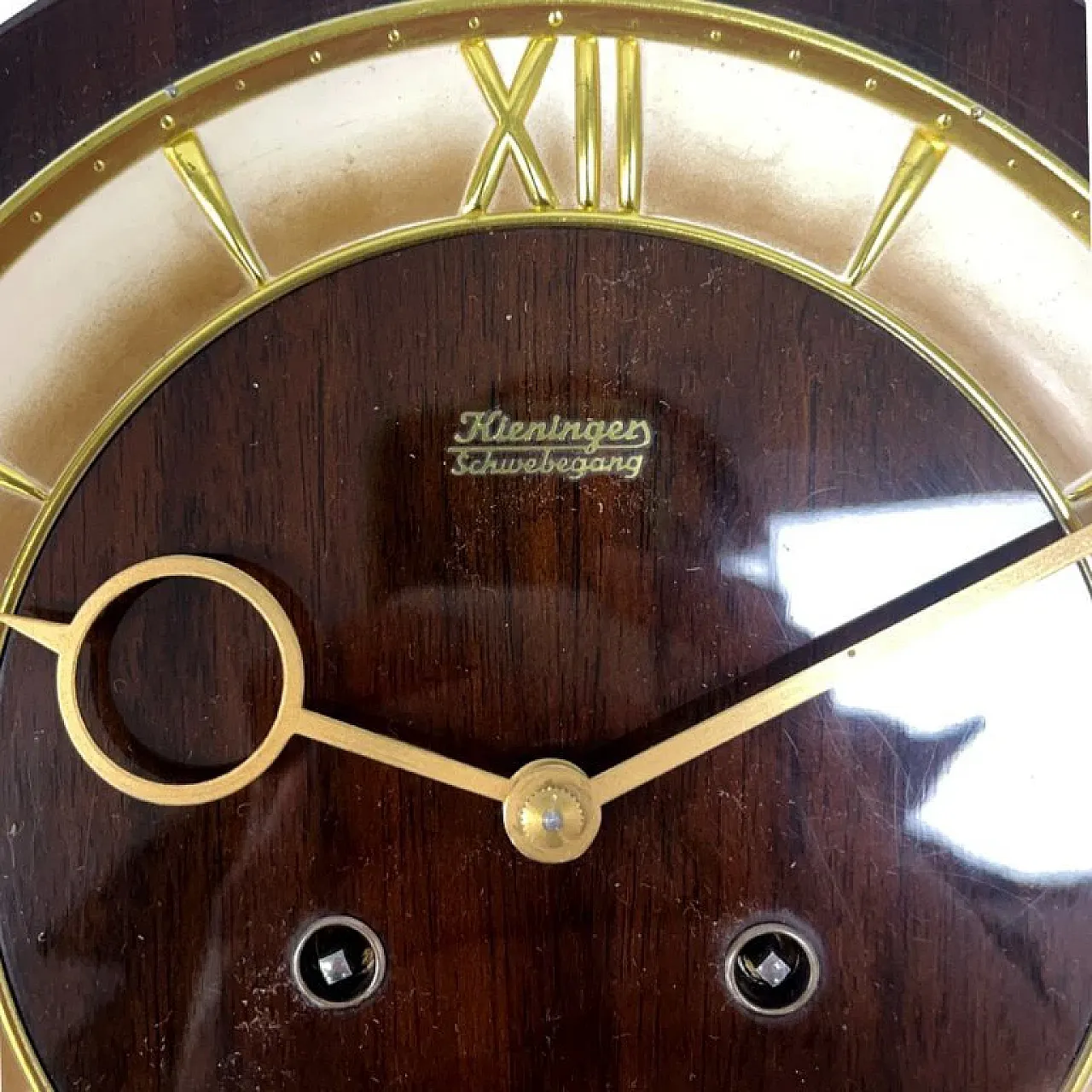 Kienzle Schwebegang wall clock on rope, 1960s 6
