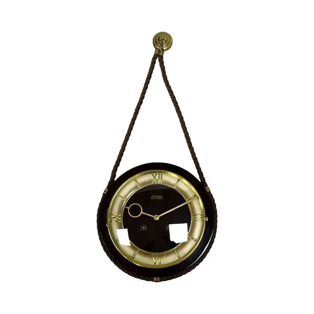 Kienzle Schwebegang wall clock on rope, 1960s 8