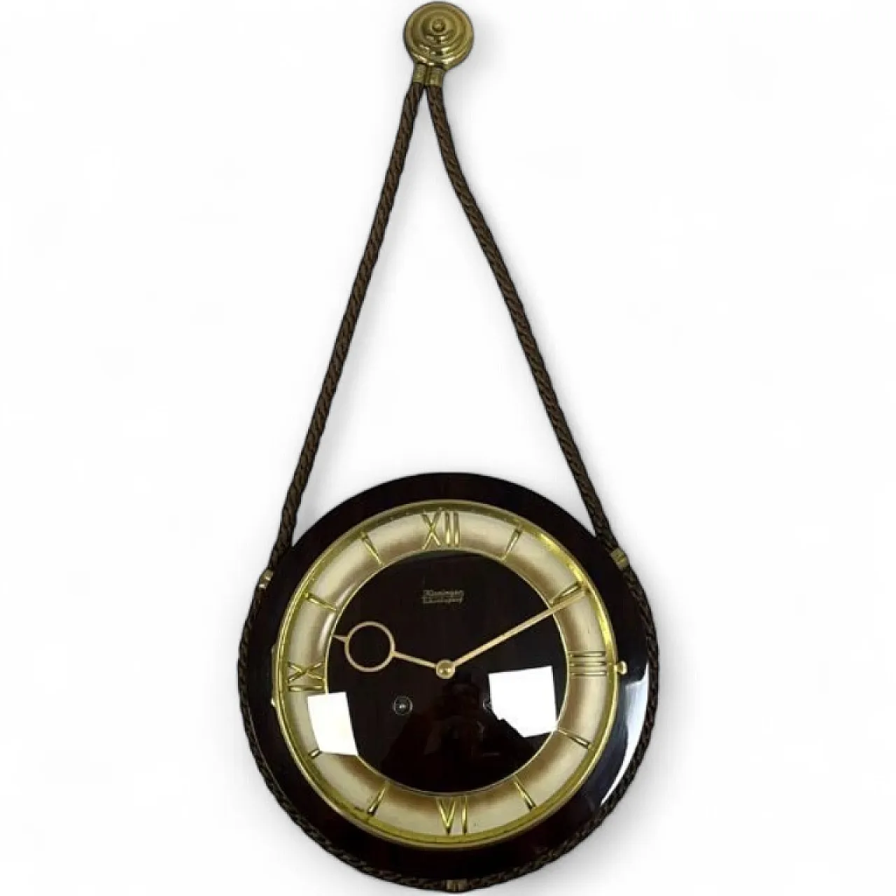 Kienzle Schwebegang wall clock on rope, 1960s 12