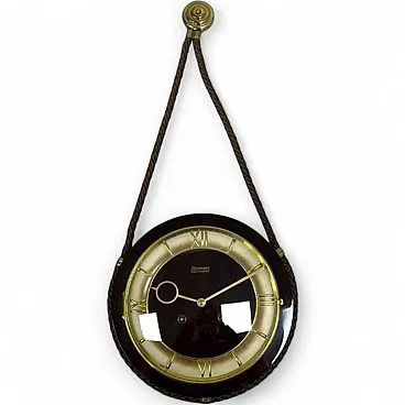 Kienzle Schwebegang wall clock on rope, 1960s