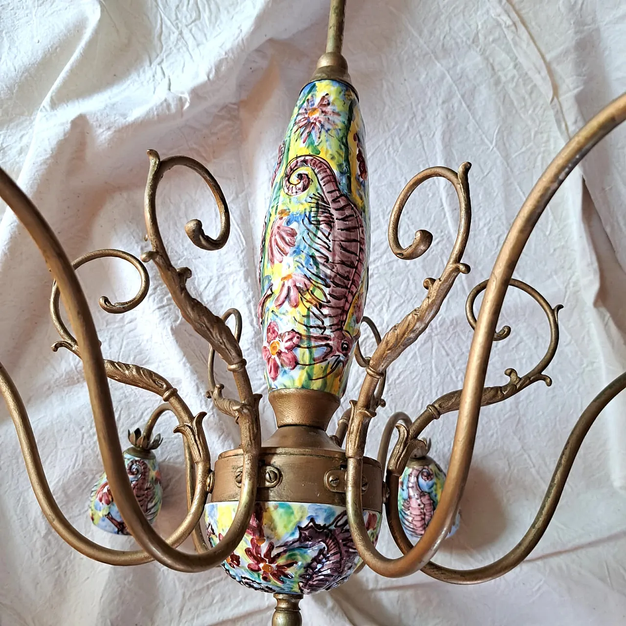 Vietri ceramic chandelier 3
