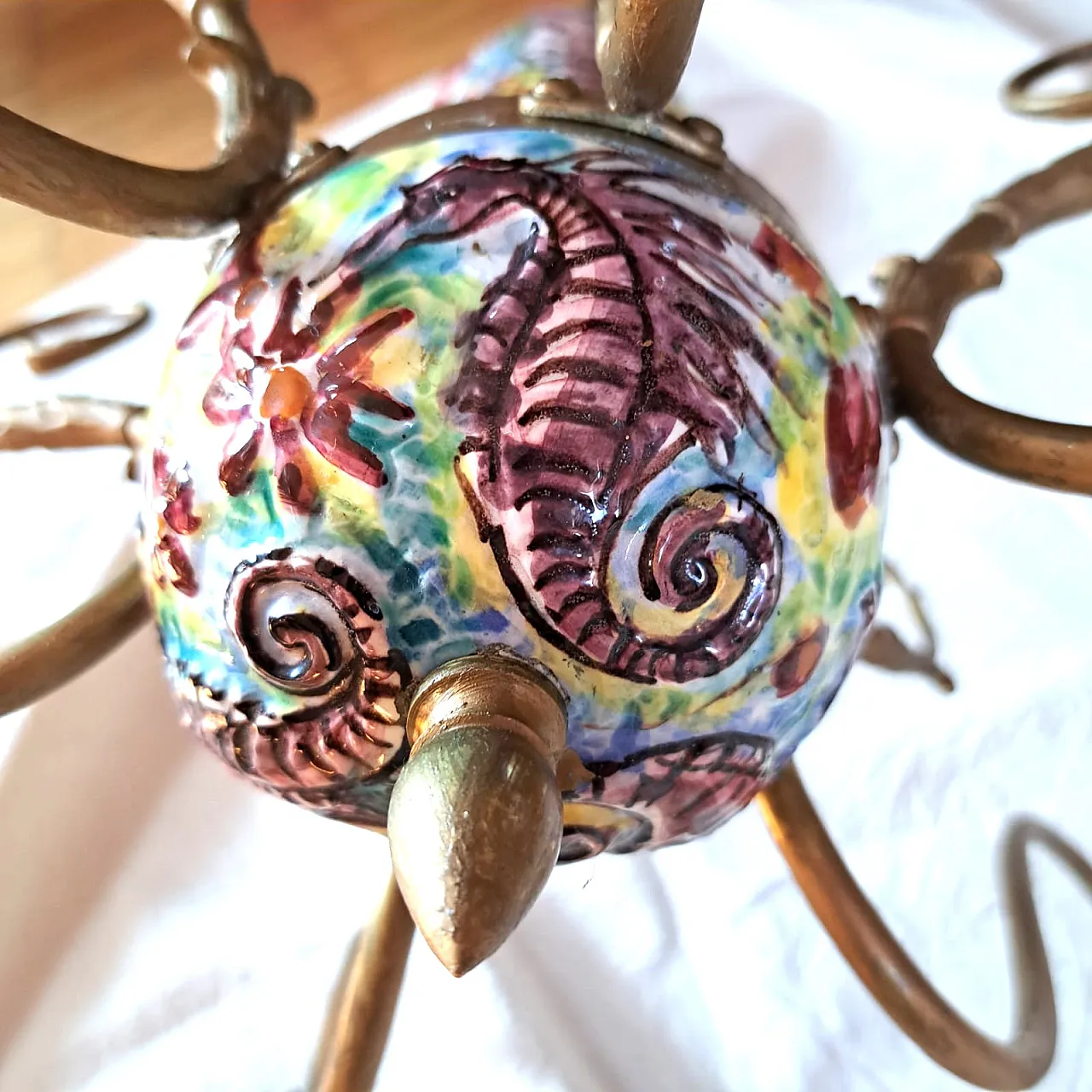 Vietri ceramic chandelier 7