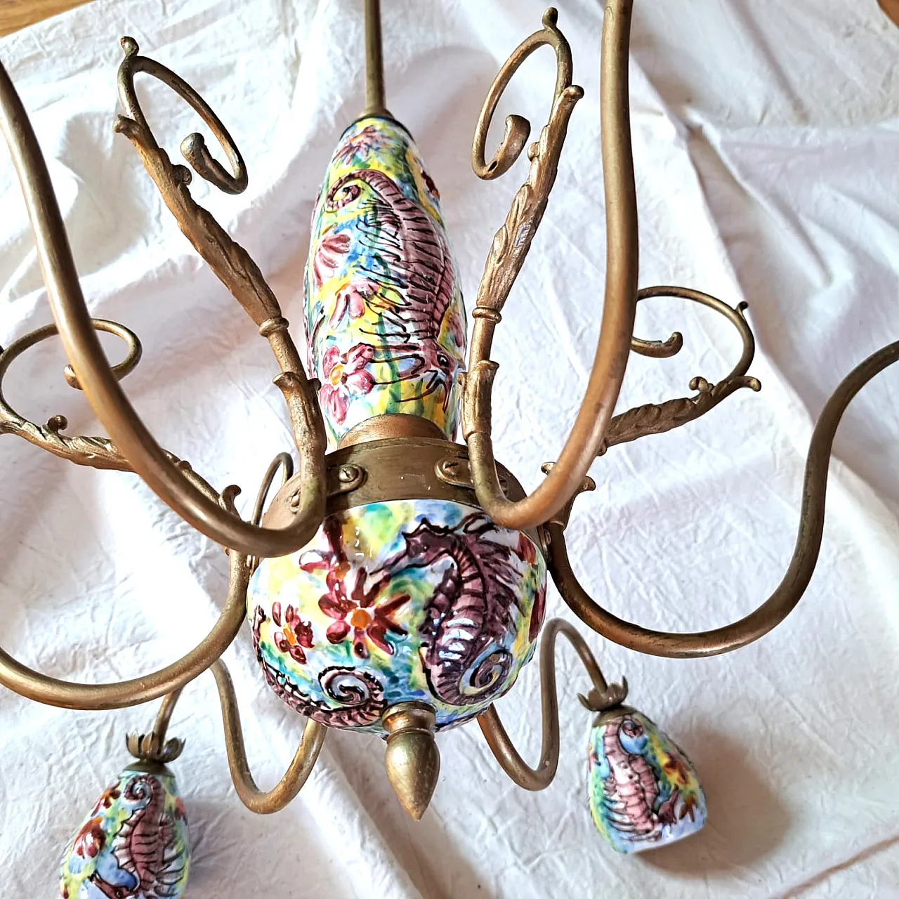 Vietri ceramic chandelier 9