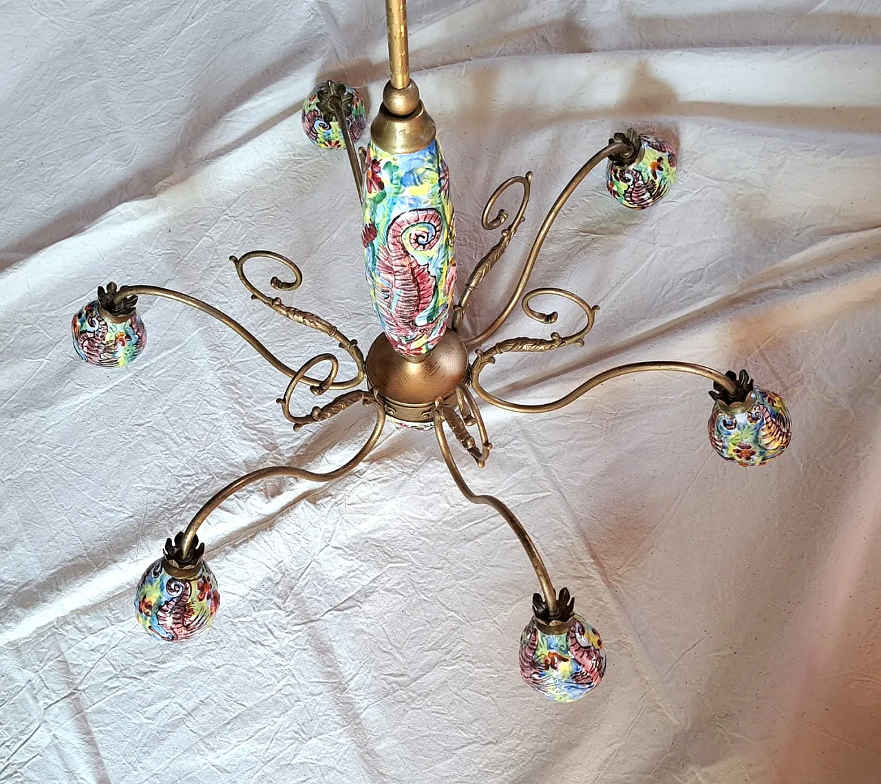 Vietri ceramic chandelier 24