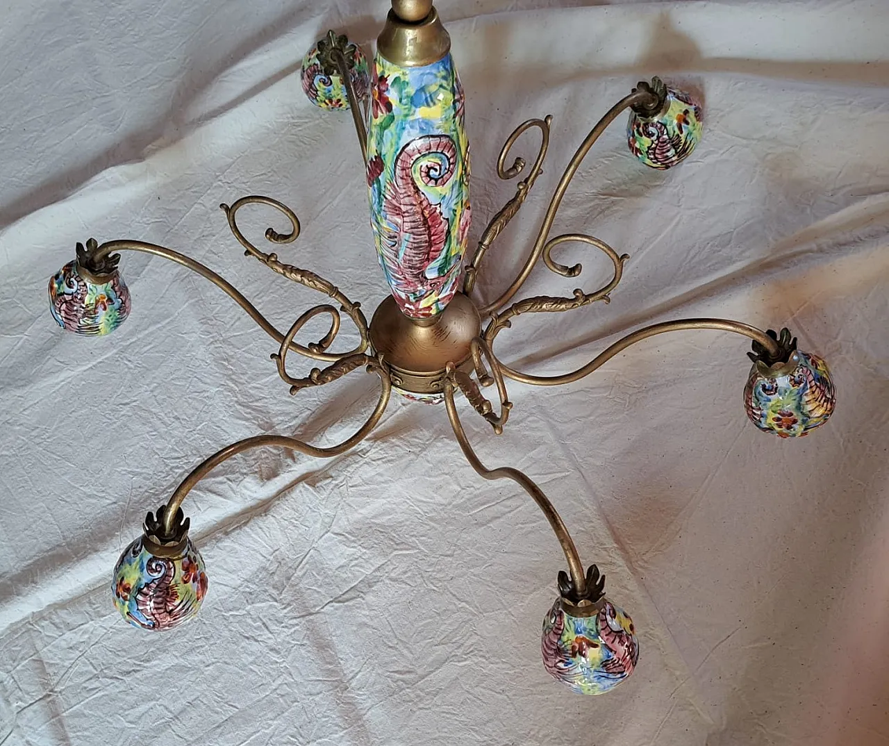 Vietri ceramic chandelier 25