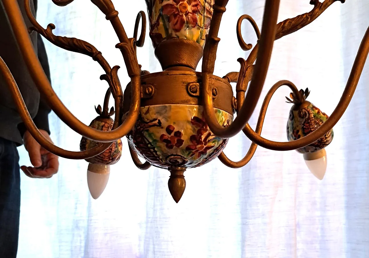 Vietri ceramic chandelier 32